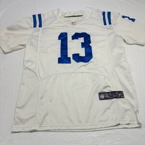 Nike Indianapolis Colts TY Hilton #13 White Jersey Measures Mens XL